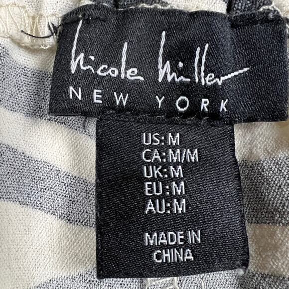 Nicole Miller Zebra Print High Rise Belted Pants 30” Inseam Size M - Picture 4 of 9